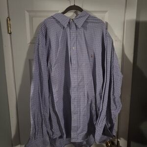 Ralph Lauren Men's Blue Checkered Shirt